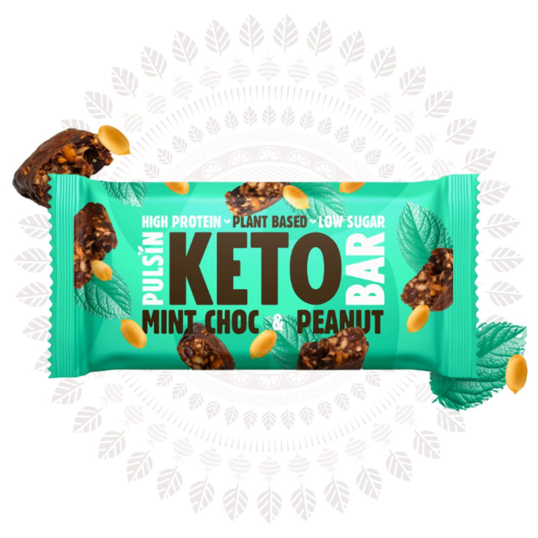 Pulsin KETO bar Mint Choc & Peanut, 50g