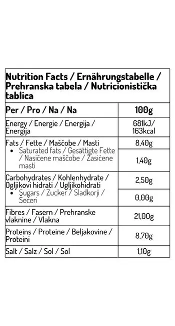 Mješavina za kruh sukrin, sjemenke suncokreta i bundeve, 250g - Slika 2