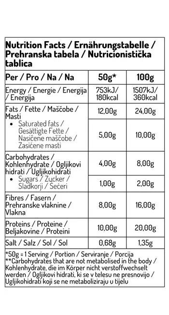 Rogljiček slan s semeni 50g - slika 2