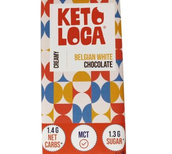 Keto Loca belgijska bela čokolada 100g