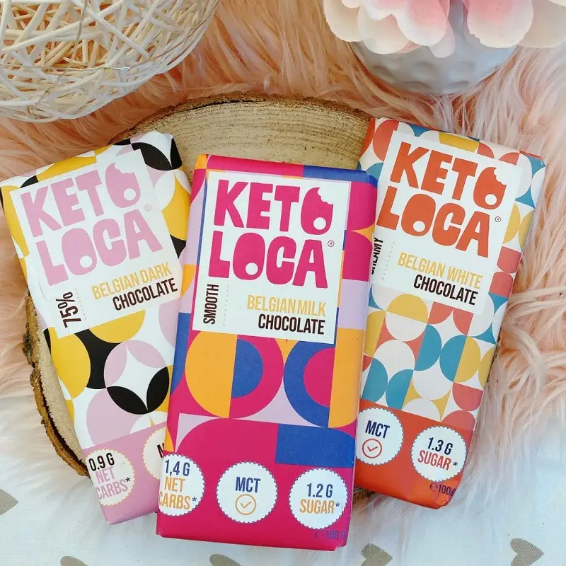 Keto Loca belgian dark chocolate 100g - Image 3