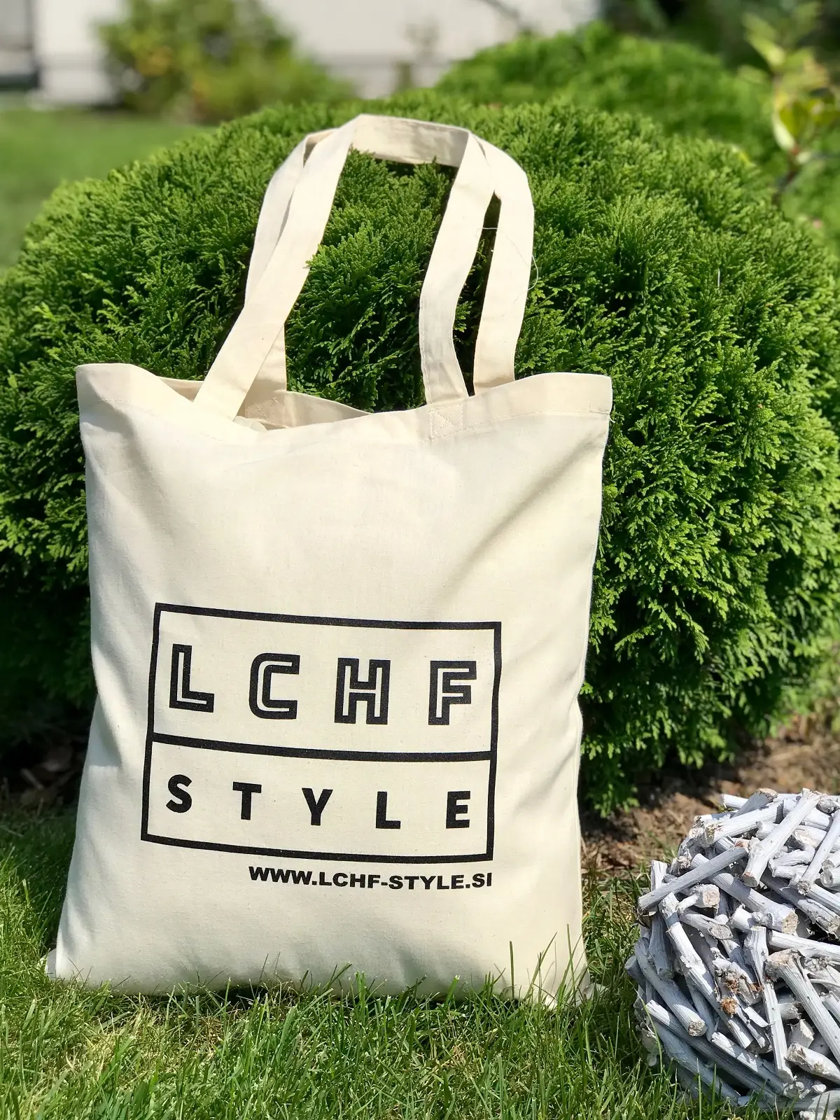 Einkaufstasche LCHF style Sand